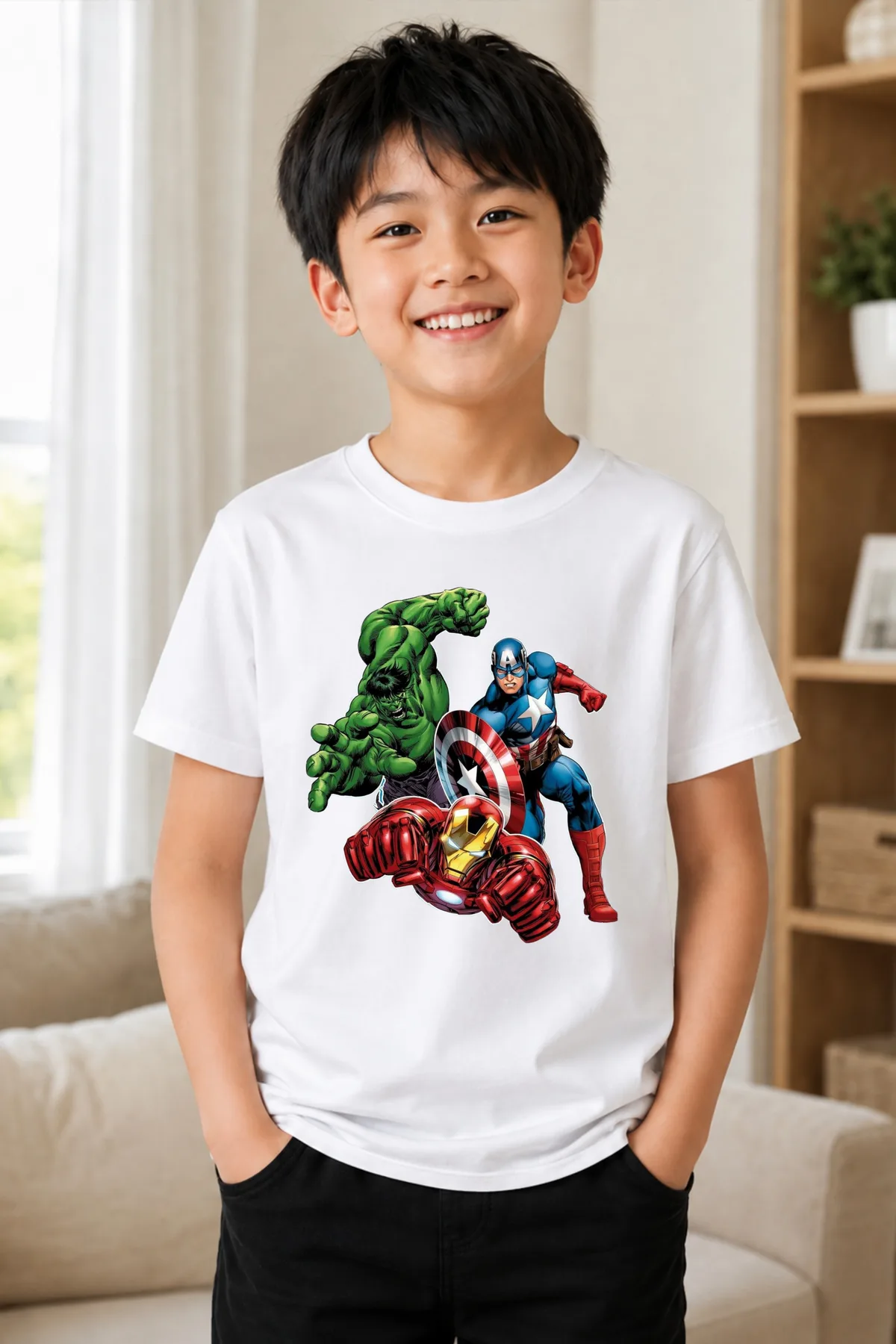 Camiseta Infantil Estampado Frente y Espalda